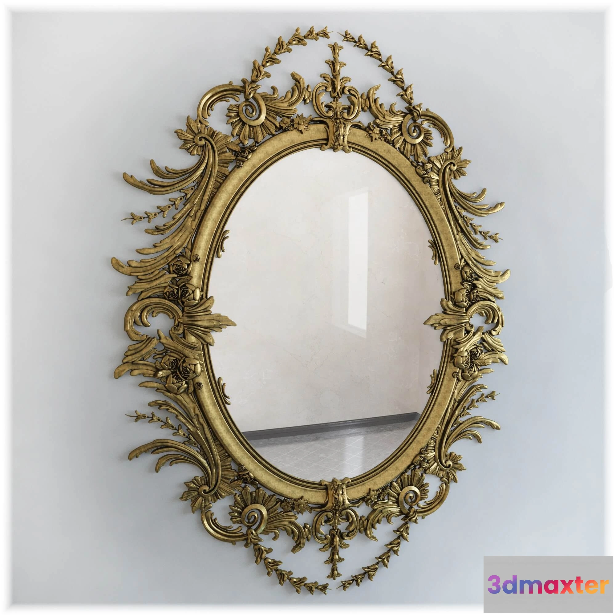 1600718 - decoration - Mirror classic 22 3D Max