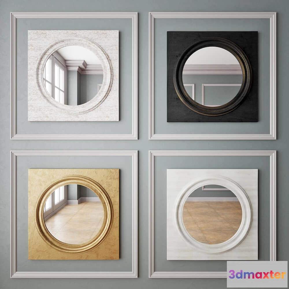 1600722 - decoration - Loft Design mirror  3018 3D Max