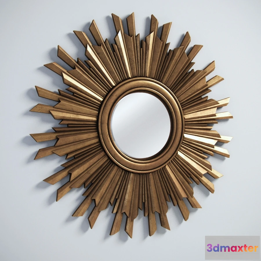 1600792 - decoration - Sun Mirror 901.014-DBG 3D Max