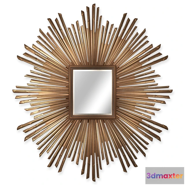 1600820 - decoration - 17th C. Sunburst Mirror 3D Max