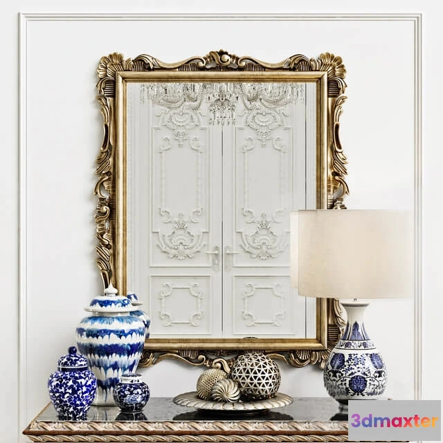 1600832 - decoration - Lineatre mirror 185062 3D Max