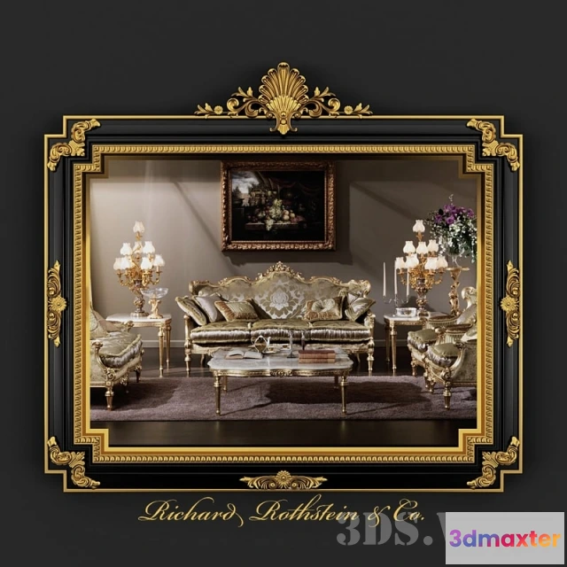 1600852 - decoration - Regency Style mirror 3D Max