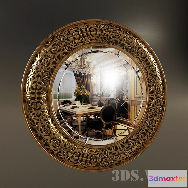 1600876 - decoration - Round classic mirror 3D Max