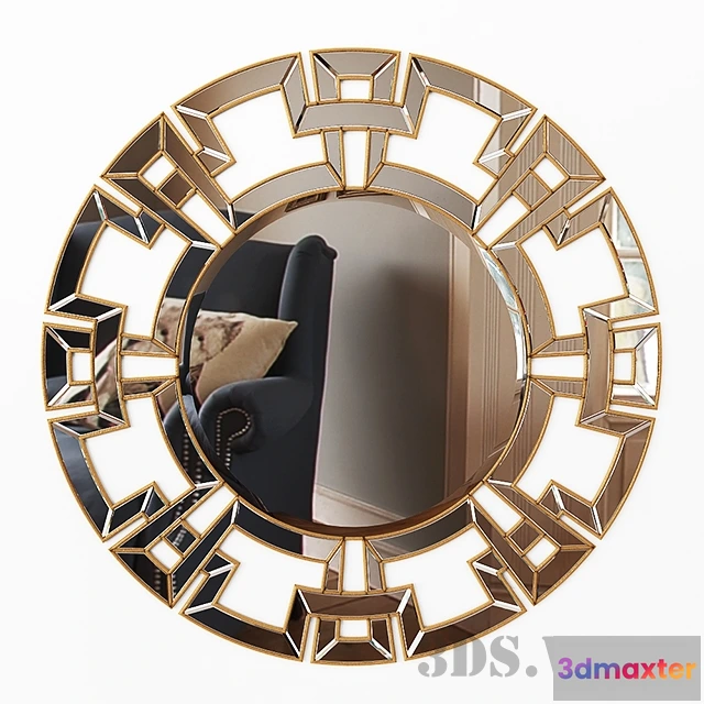 1600878 - decoration - Pierre mirror 3D Max