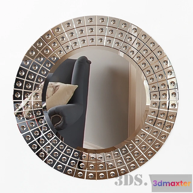 1600910 - decoration - Penelope round wall mirror 3D Max
