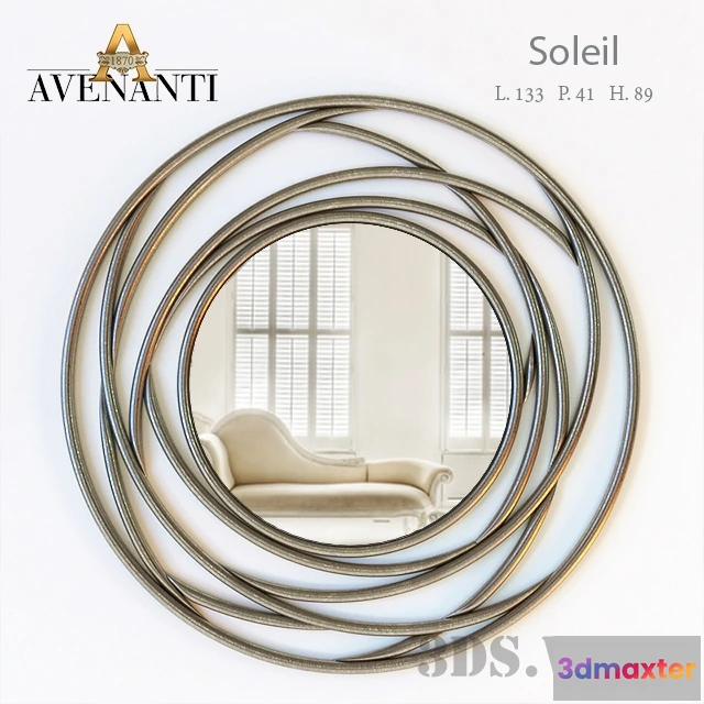1600930 - decoration - Wall mirror Avenanti Soleil 3D Max