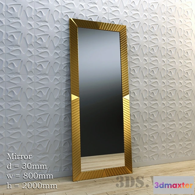 1600938 - decoration - Large floor mirror 3D Max