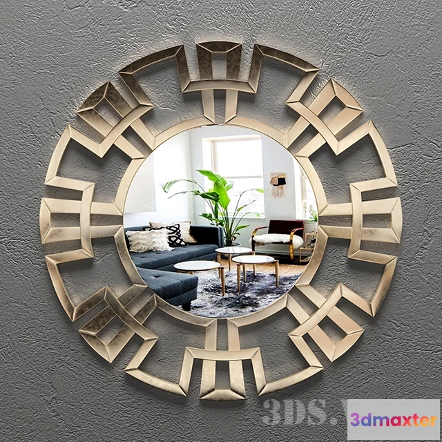 1600942 - decoration - Wall Mirror Rainforest Italy Transparent 3D Max