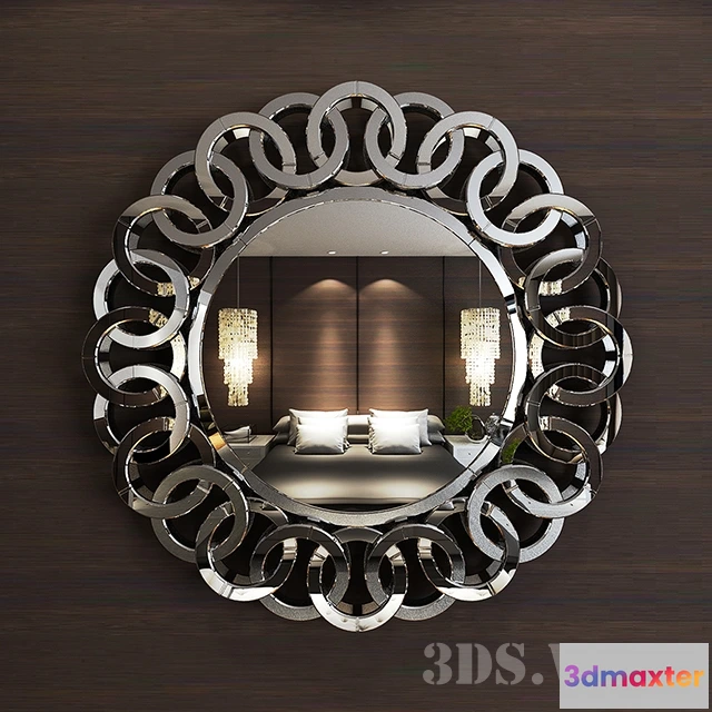1600944 - decoration - Wall mirror Ruvian 3D Max
