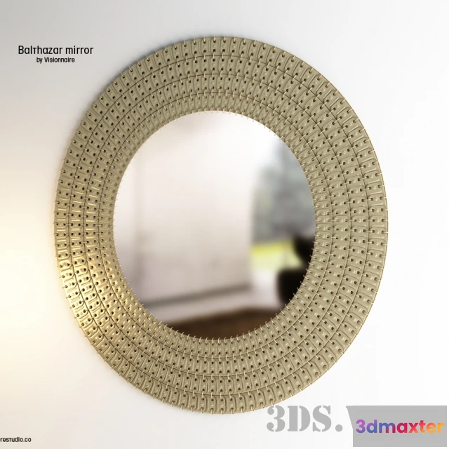 1600950 - decoration - Wall mirror Balthazar IPE Cavalli (Visionnaire) 3D Max