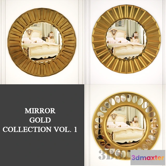 1600962 - decoration - GOLD COLLECTION mirror collection 3D Max