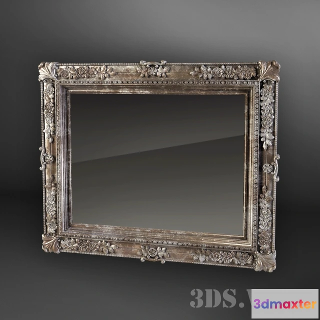1600966 - decoration - Wall mirror with a beautiful frame 3D Max