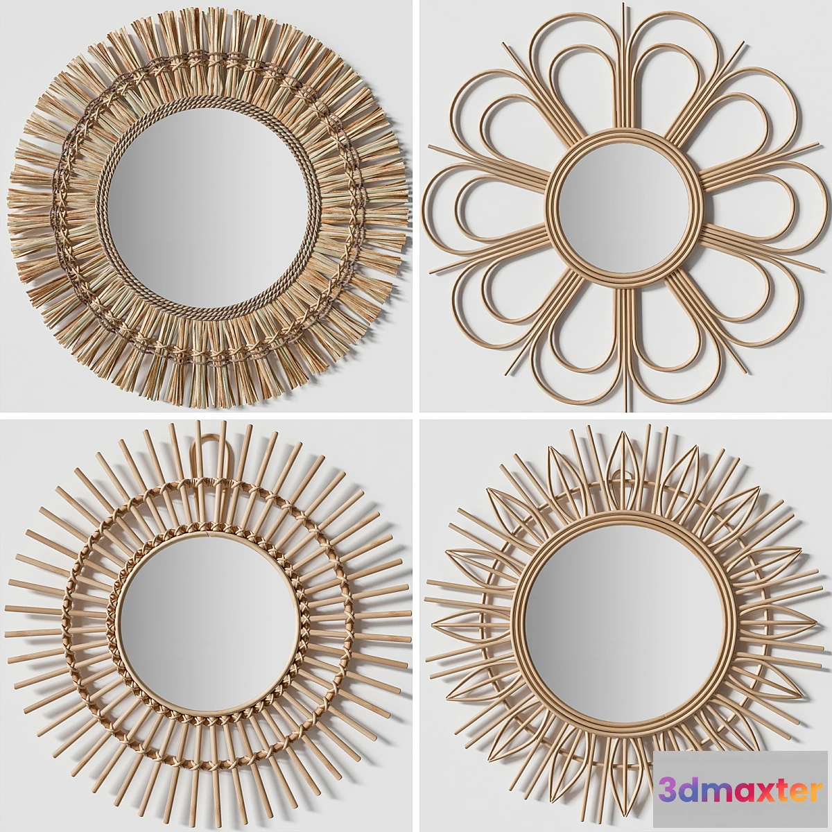 549595 - Rattan mirrors