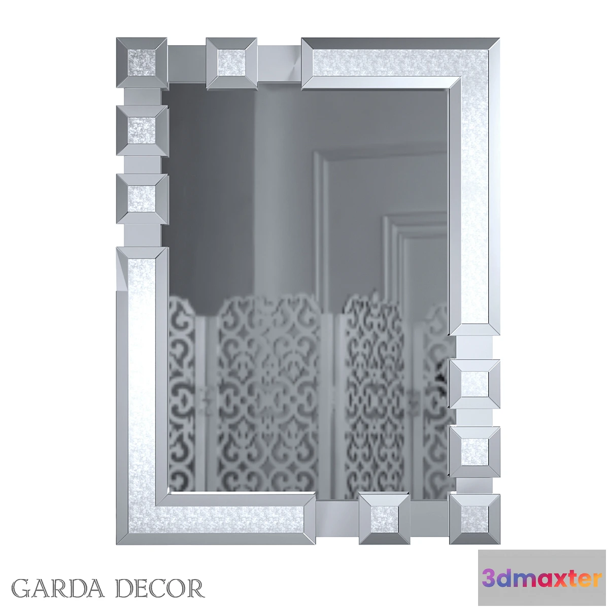 549621 - RECTANGULAR MIRROR IN ORIGINAL FRAME 50SX-6488 Garda Decor