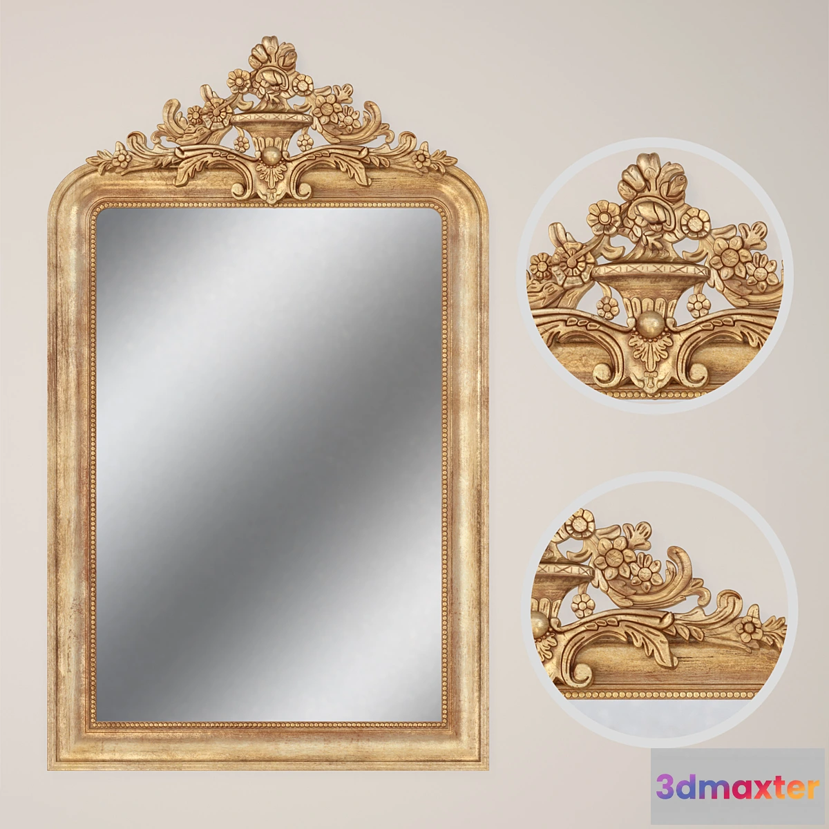 549661 - Louis Philippe Gilt Mirror Restoration Hardware