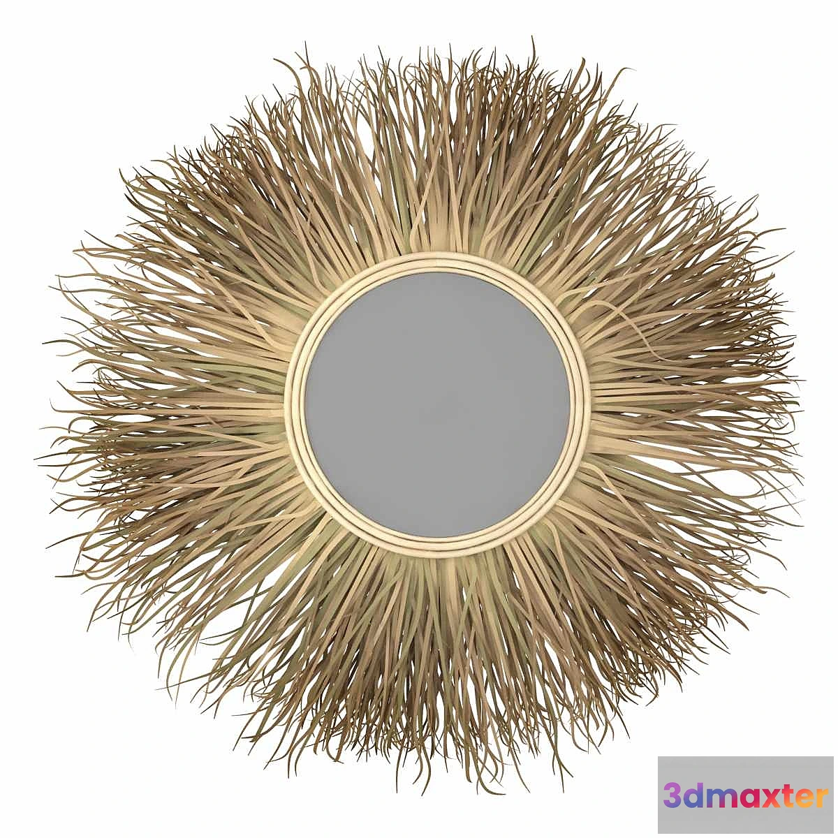 549743 - Bazar Bizar GRASS MIRROR Round wall mounted rattan mirror