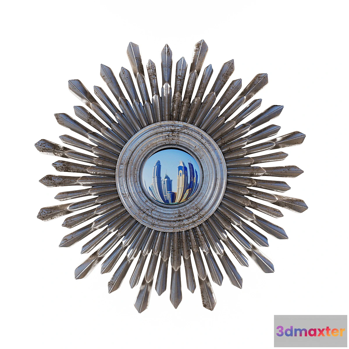 581210 - Mirror in metal frame