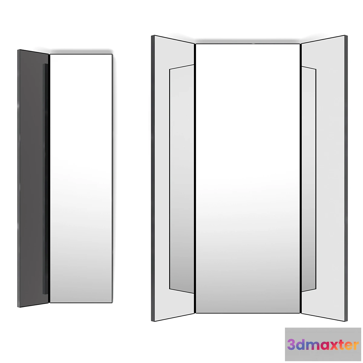 595111 - Trellis mirror with shutters