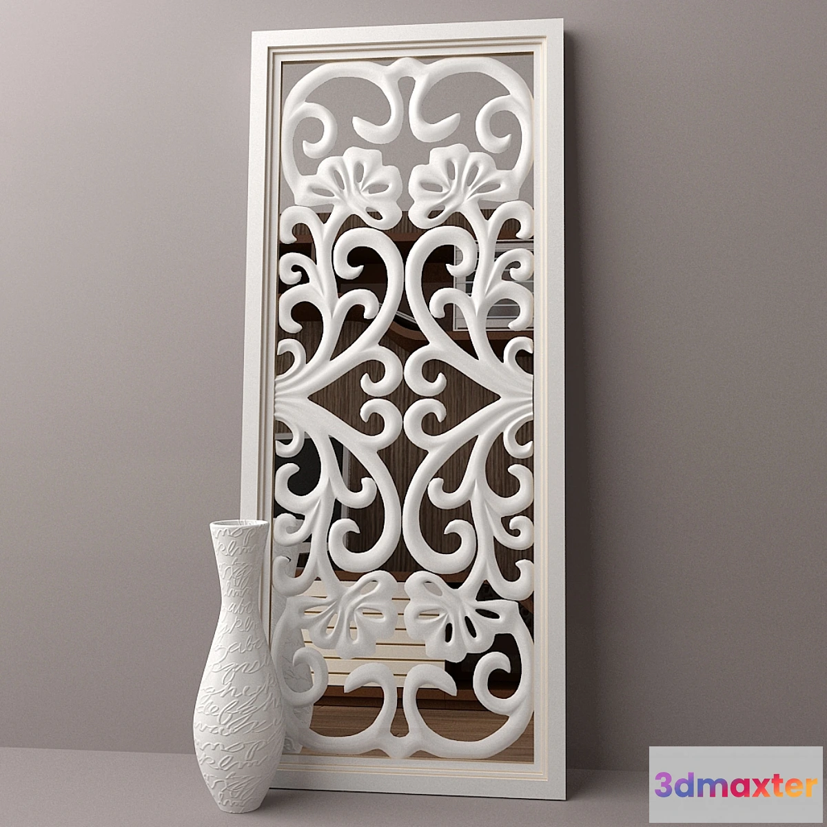 633047 - Ranakpur white mirror