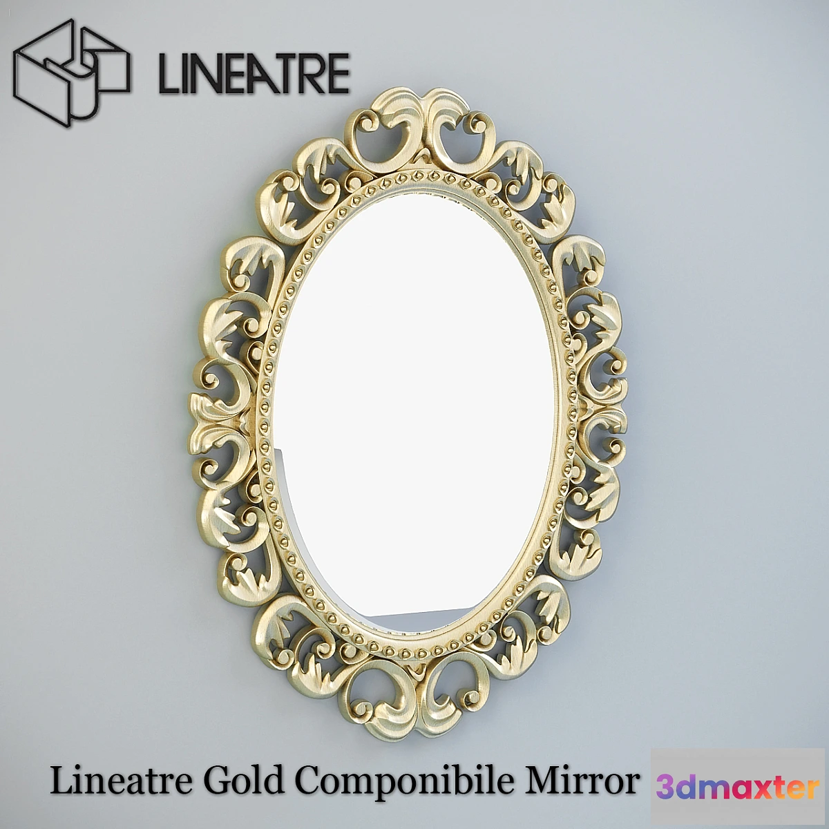 633097 - Lineatre Gold Componibile Mirror # 13007