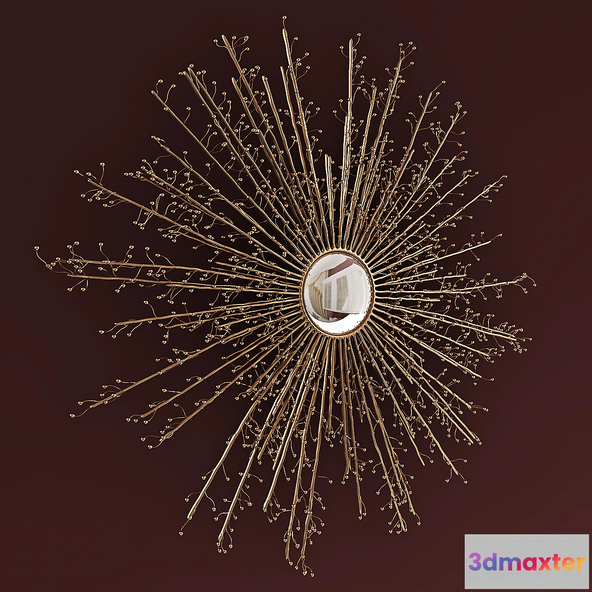 633103 - Global Views Berries Mirror Brass