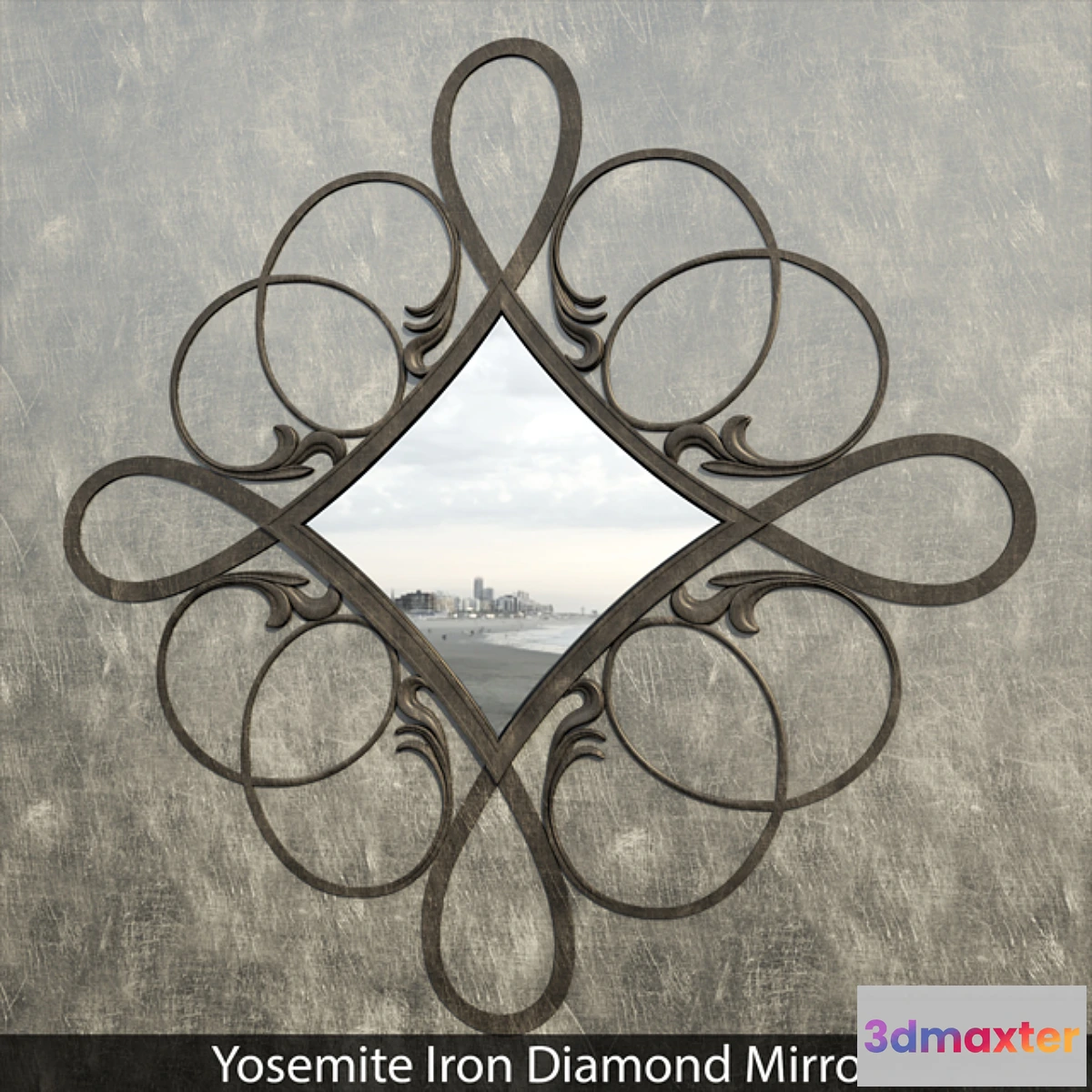 637591 - Yosemite Iron Diamond Mirror