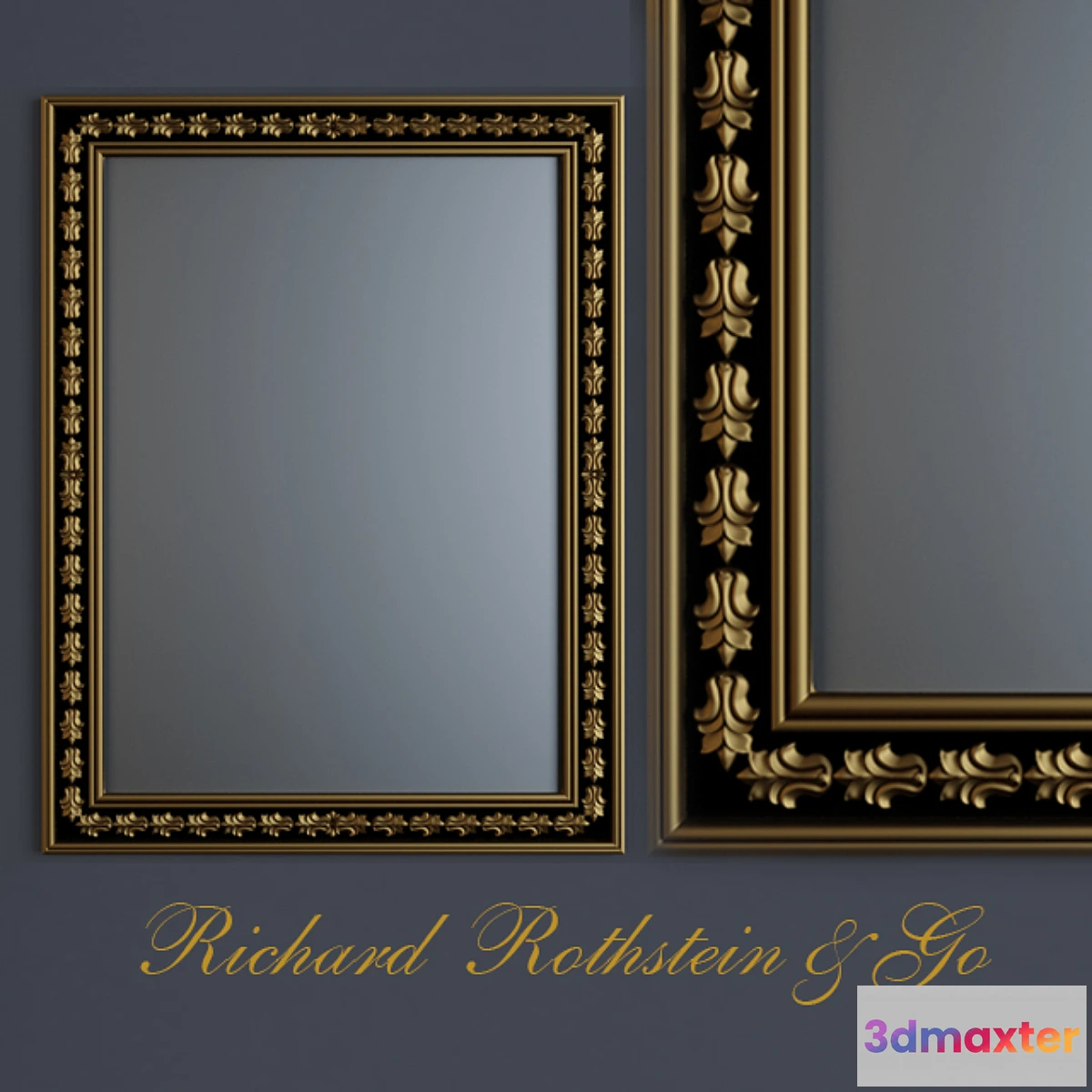 646917 - Black and Gold Traditional Mirror