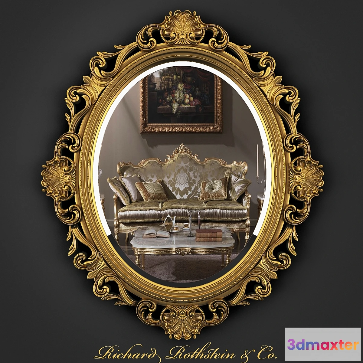 646935 - French Style Gold Mirror