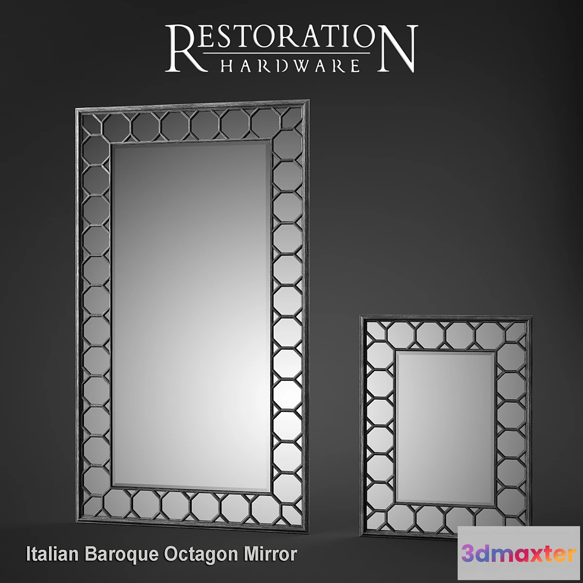 653153 - RH Italian Baroque Octagon Mirror