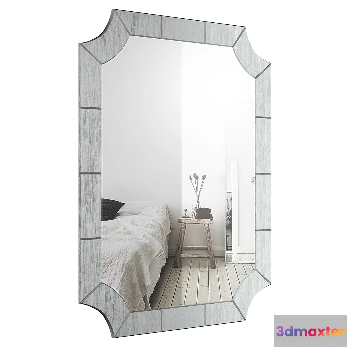 654481 - Scalloped Corner Wall Mirror