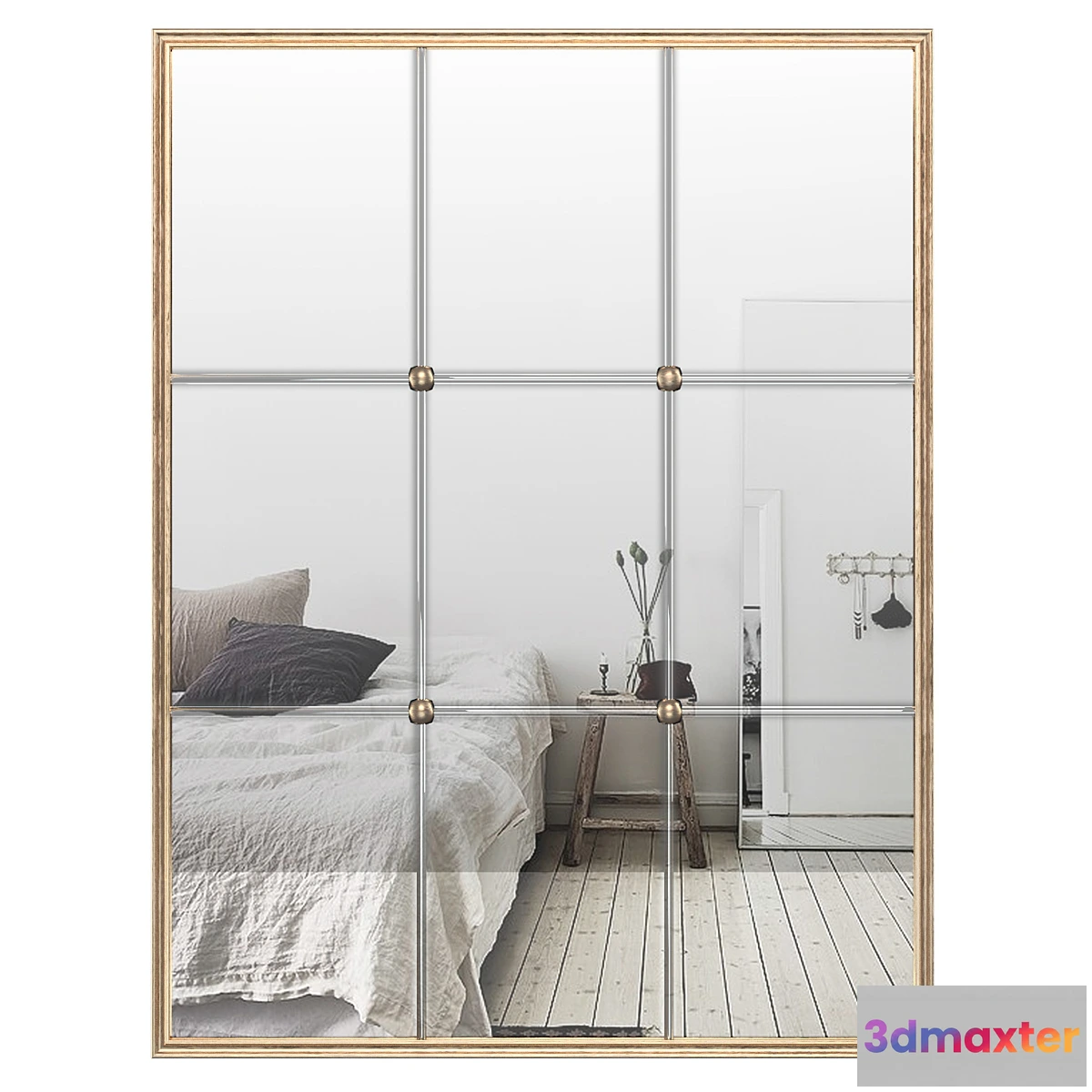 656195 - Windowpane Reflections Contemporary Wall Mirror PGN2607