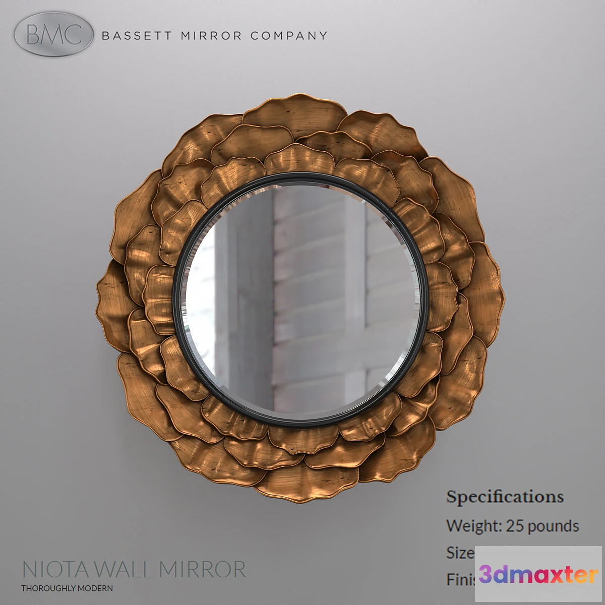670227 - Bassett Mirror Company Niota wall mirror