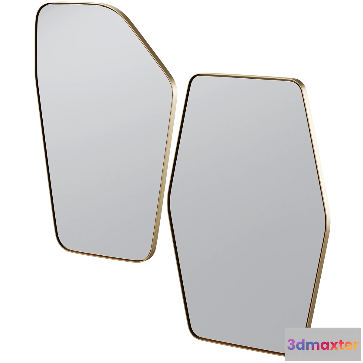 681638 - Wall Mirror Shape Brass by Kare Design