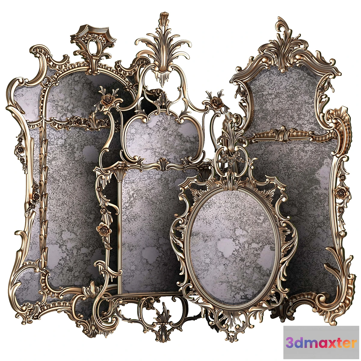 704144 - george 2 mirror set