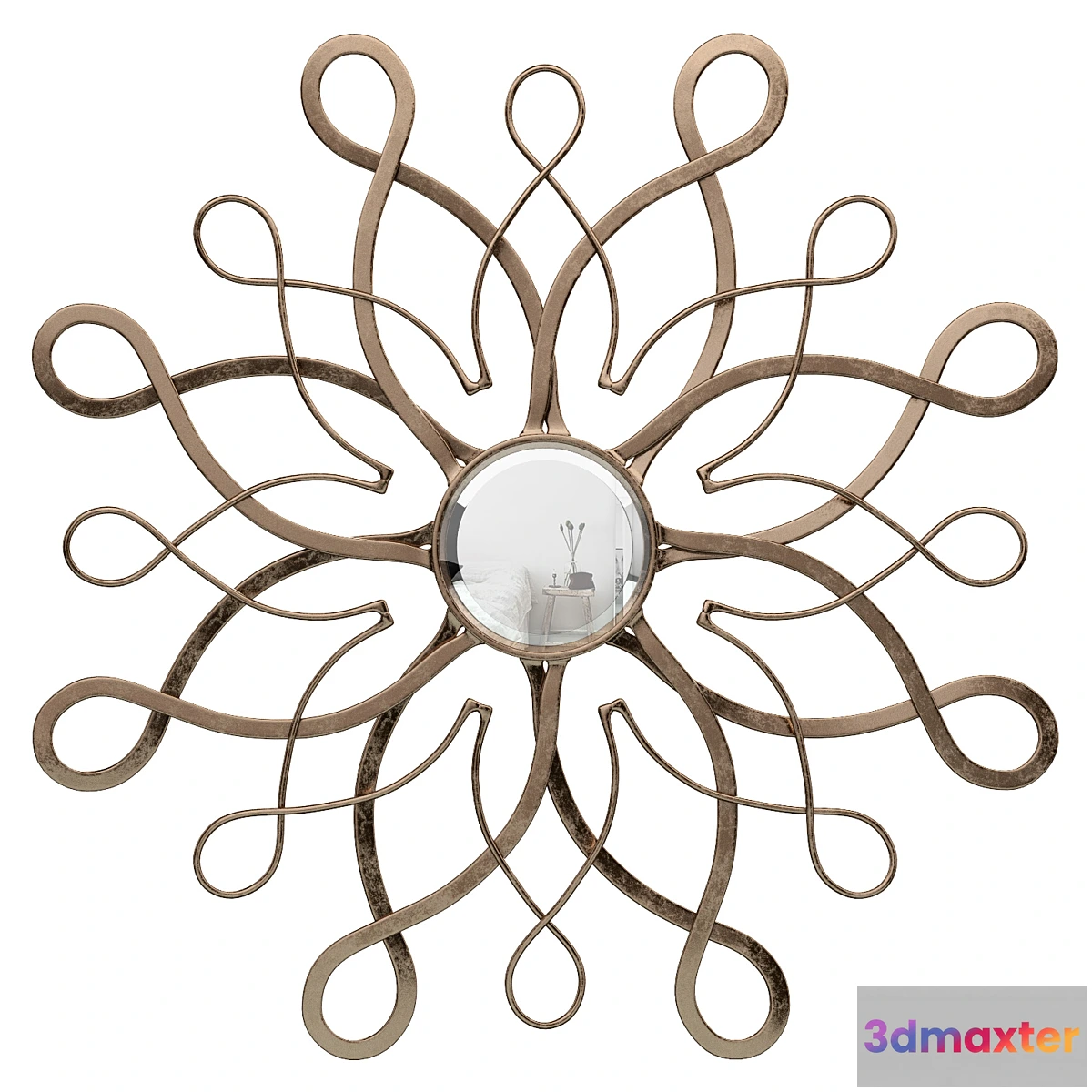 722850 - Barnabas Sunburst Accent Mirror RDBL4428 - No.3