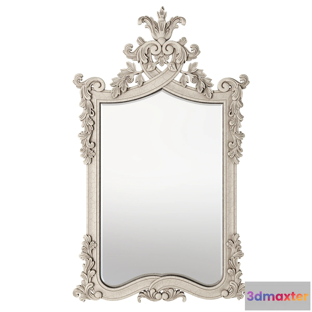 722936 - French bedroom Provencal Heart Top White Mirror - No.2