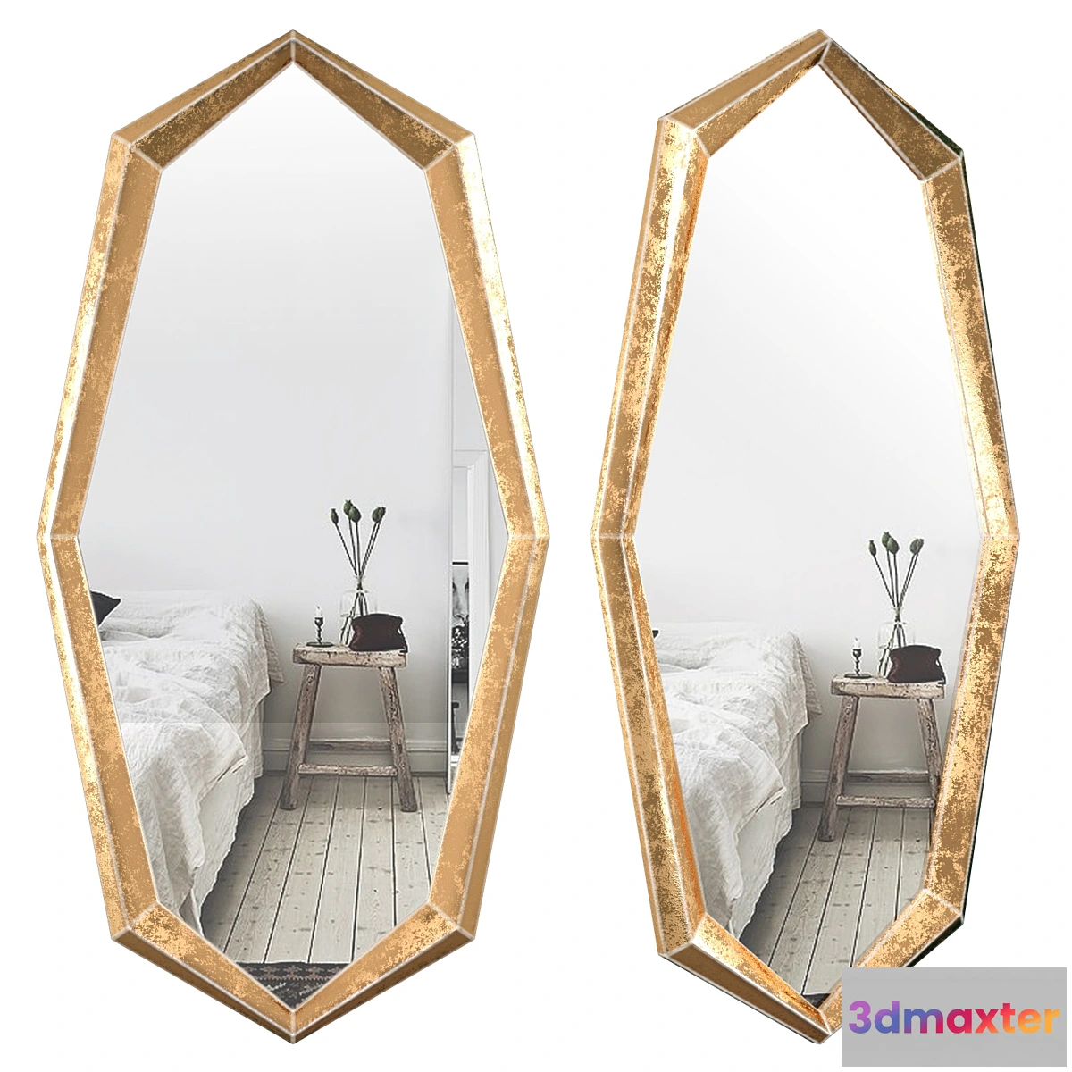 723028 - Gold Octagonal Mirror - Eichholtz Narcissus 112695 - No.2