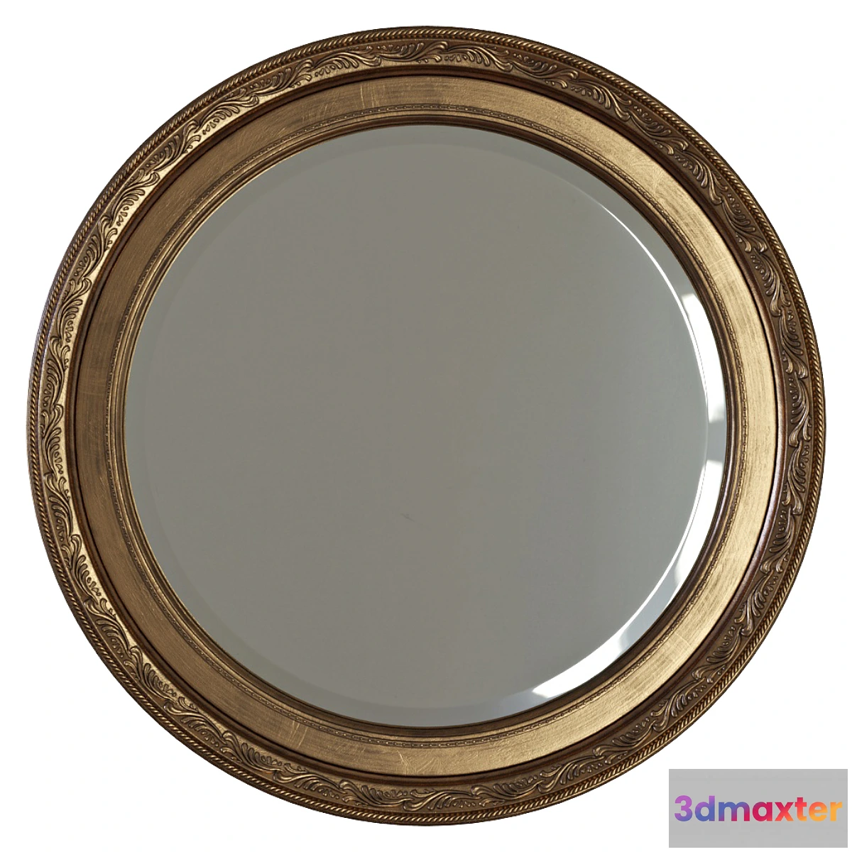 741635 - Round mirror in a frame - No.2