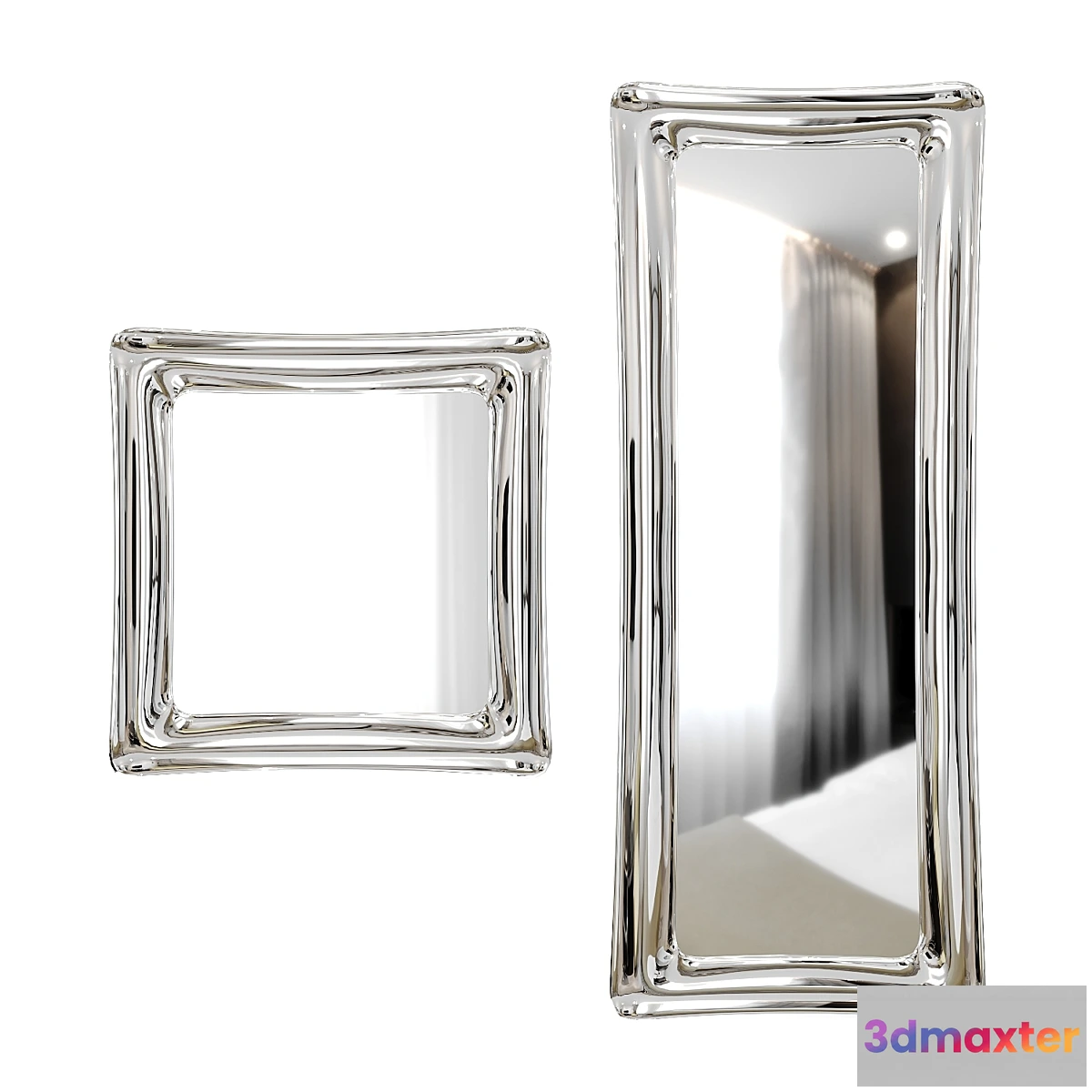 784888 - Wall mirror Sinuo modern mirror by Riflessi - No.2