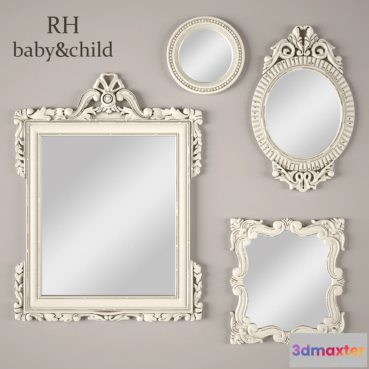 799824 - VINTAGE HAND-CARVED MIRRORS - No.2