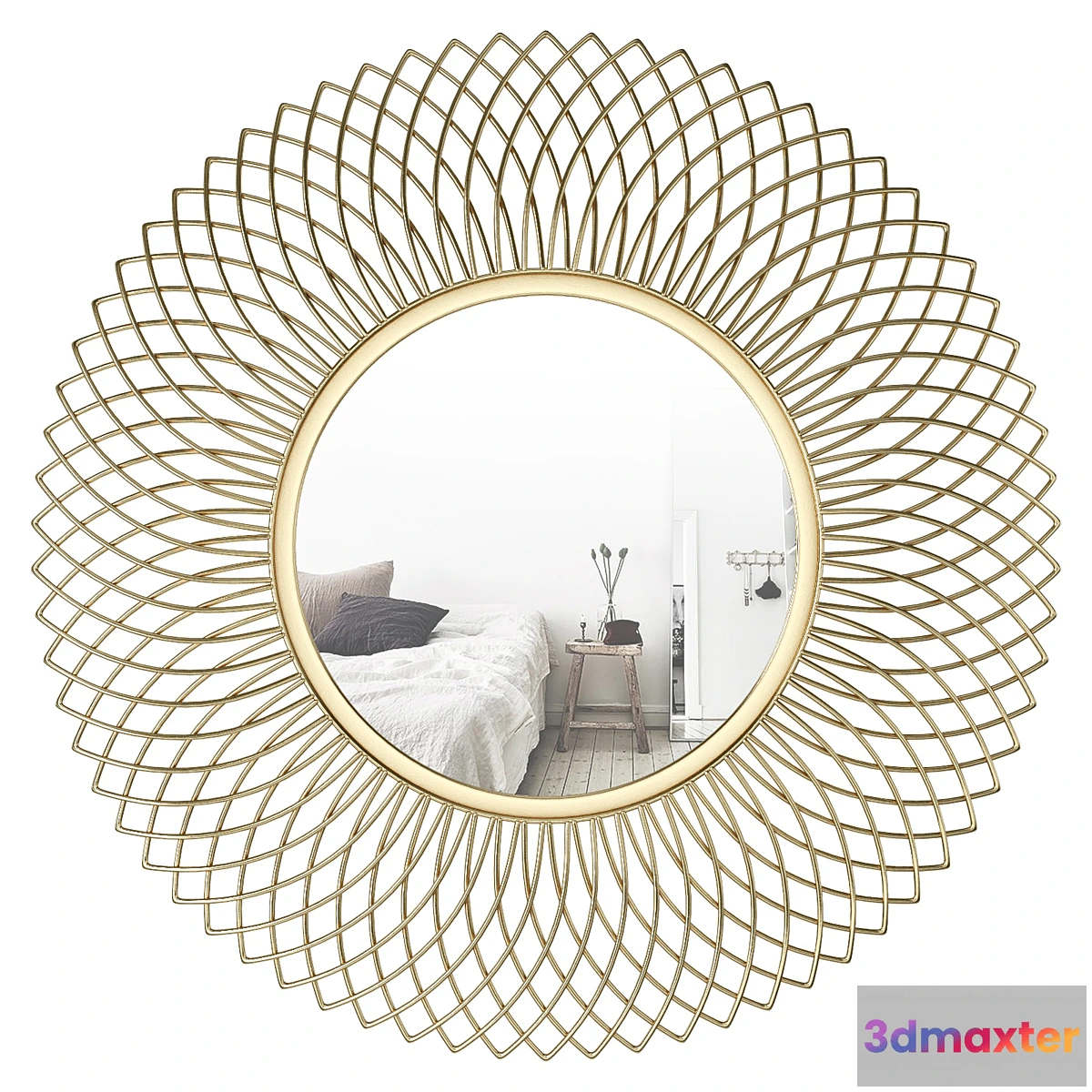 828026 - Henninger Metal Glam Accent Mirror - No.3