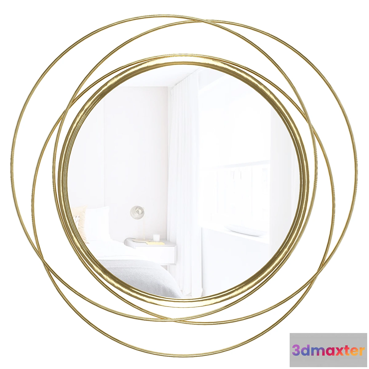 828080 - Glam Distressed Accent Mirror - No.3