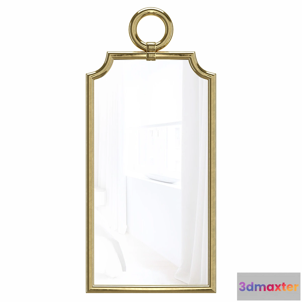 869877 - Designer stylish mirror in the frame Piedmont Gold - No.4