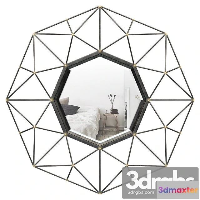 927448 - Coll Round Metal Wall Mirror Mcrw5888