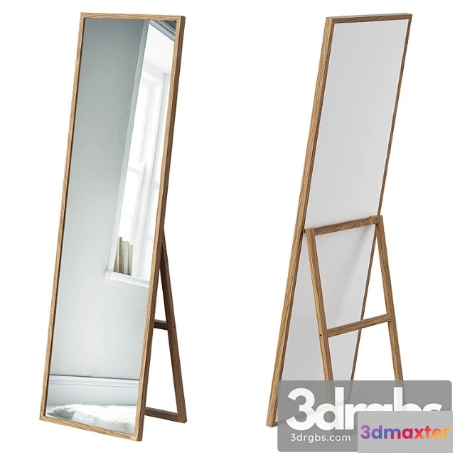 927454 - Cox Cox Oak Full Length Standing Mirror