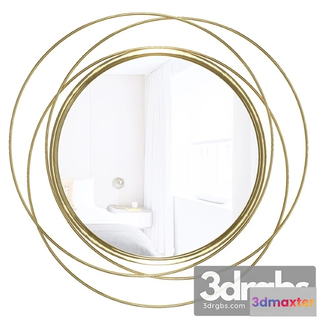 927550 - Glam distressed accent mirror