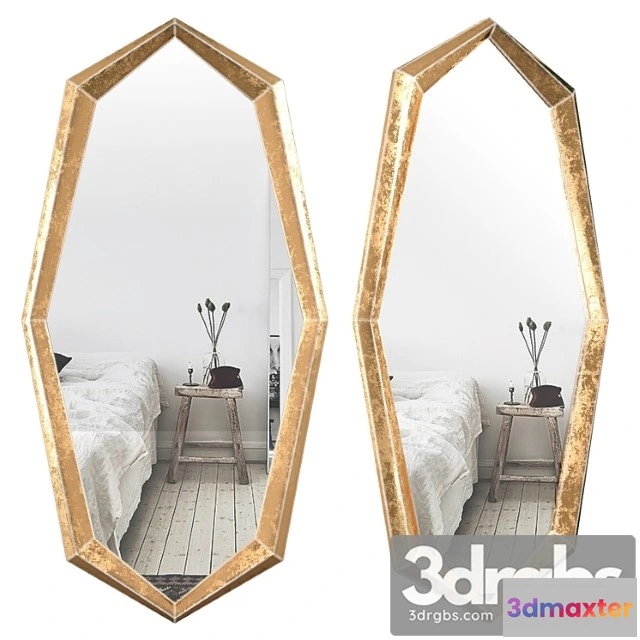 927556 - Gold octagonal mirror - eichholtz narcissus 112695