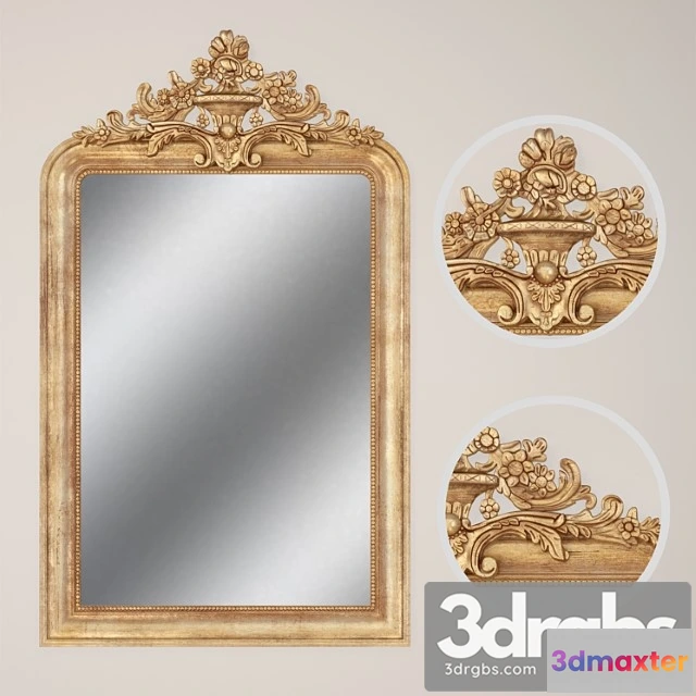 927636 - Louis philippe gilt mirror restoration hardware