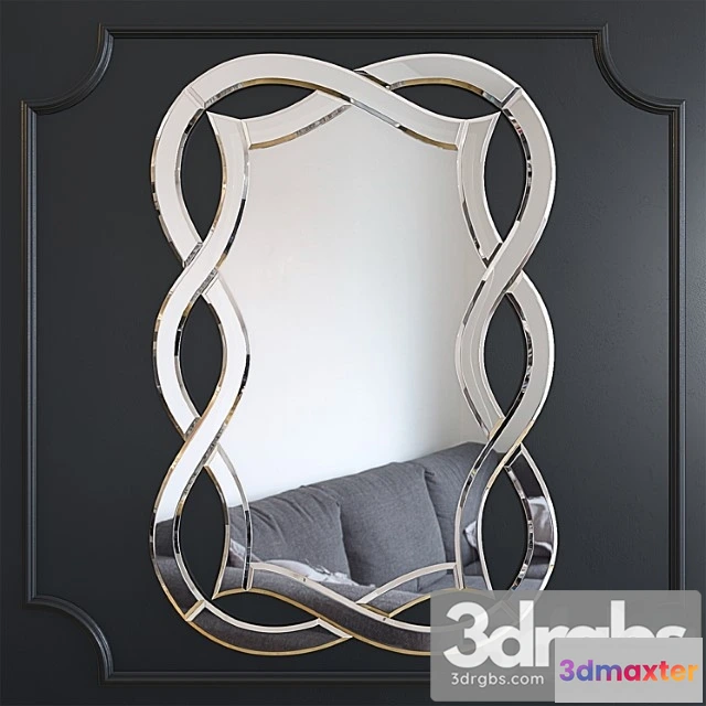 927744 - Mirror decorative with a figured mirror frame 17-0925