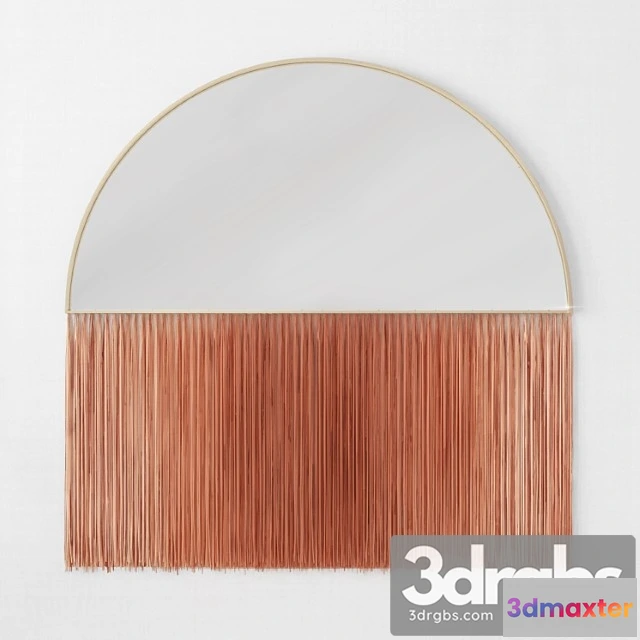 927774 - Mirror luna with fringe